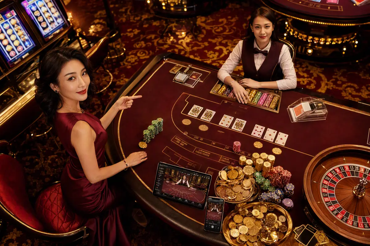gold9990 Live Dealer Baccarat စားပွဲ